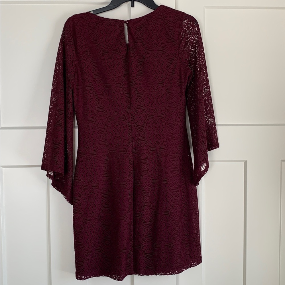 {A. Byer} NEW! Women's Burgundy Dress - Picture 6 of 7